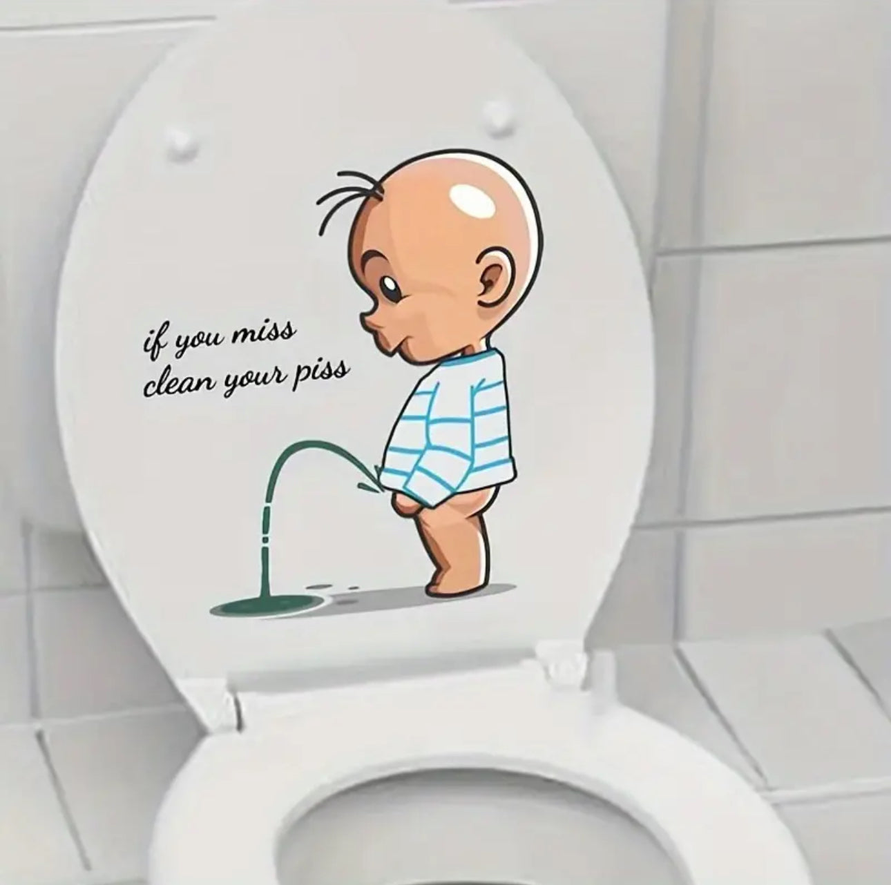 Funny Bathroom Toilet Decal